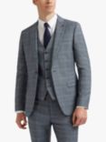 Ted Baker Check Wool Blend Suit Jacket, 150 Dusty Blue Chk