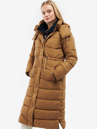 Barbour Sedge Quilted Longline Hooded Coat