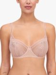 Passionata Maddie Floral Lace Half Cup Bra, Dusky Pink