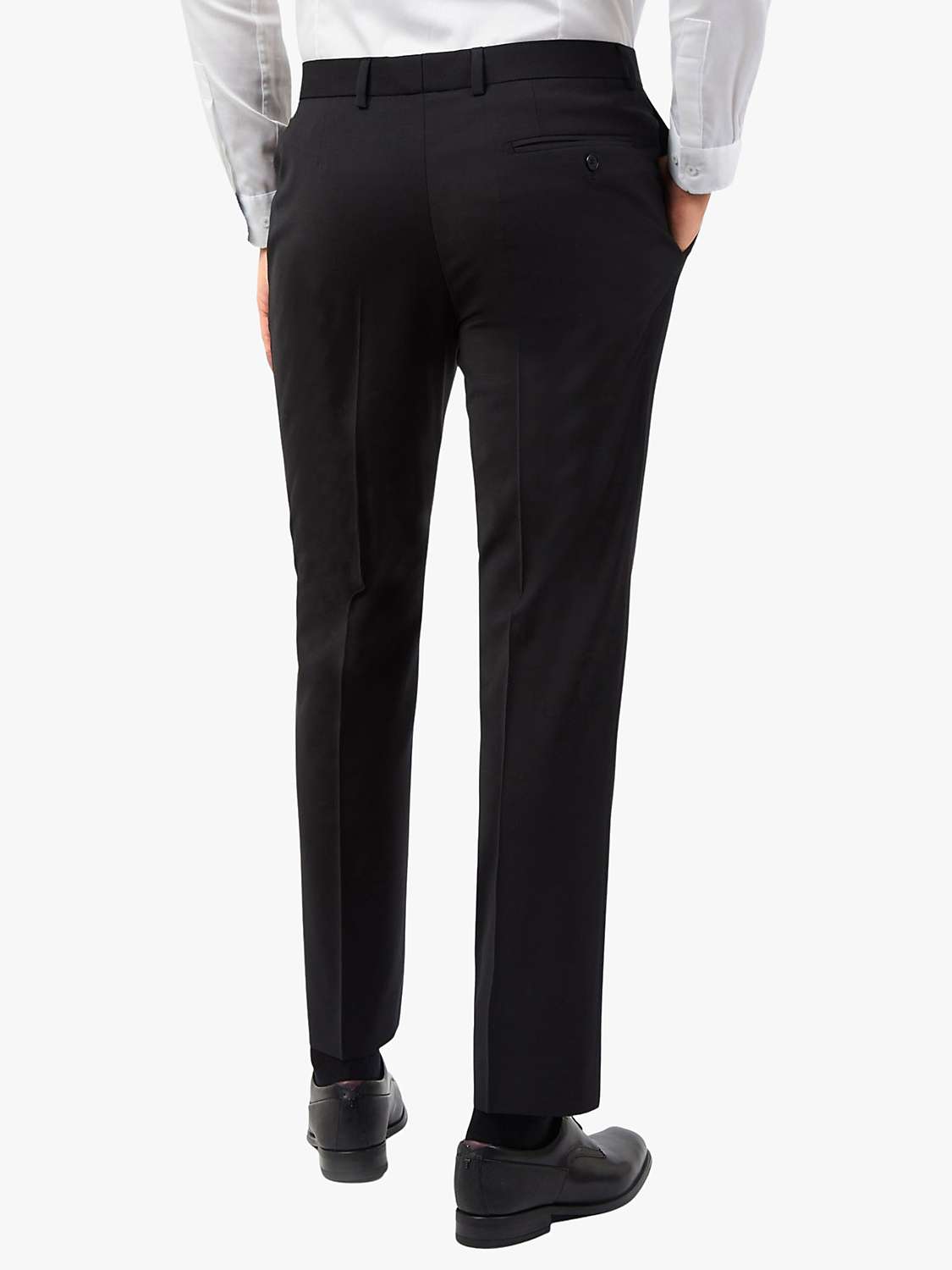 Buy Ted Baker Tailored Fit Wool Blend Suit Trousers, Black Online at johnlewis.com