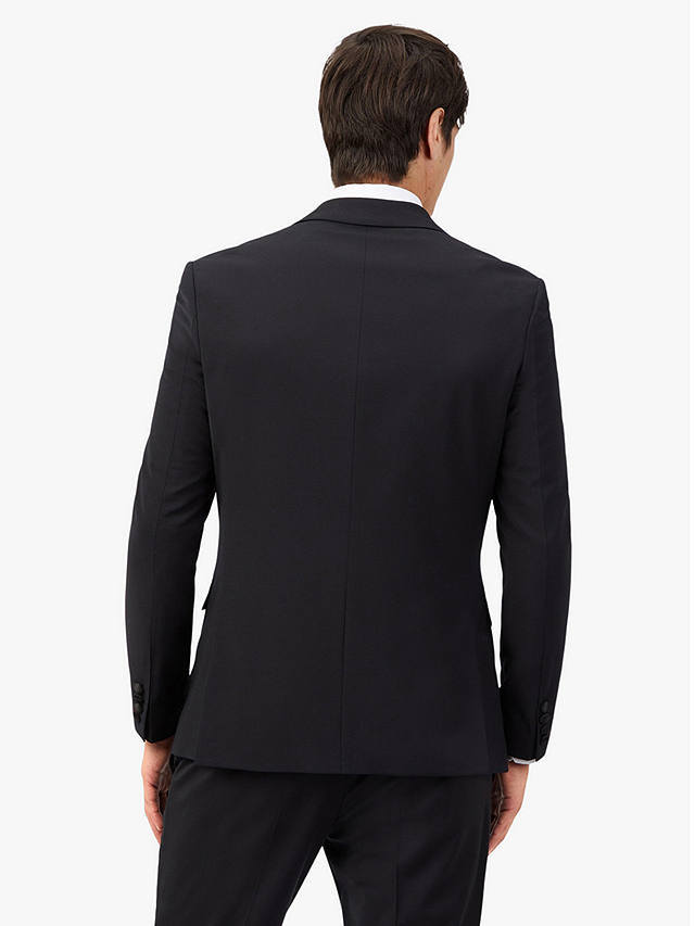 Ted Baker Wool Blend Tuxedo Suit Jacket, 290 Black