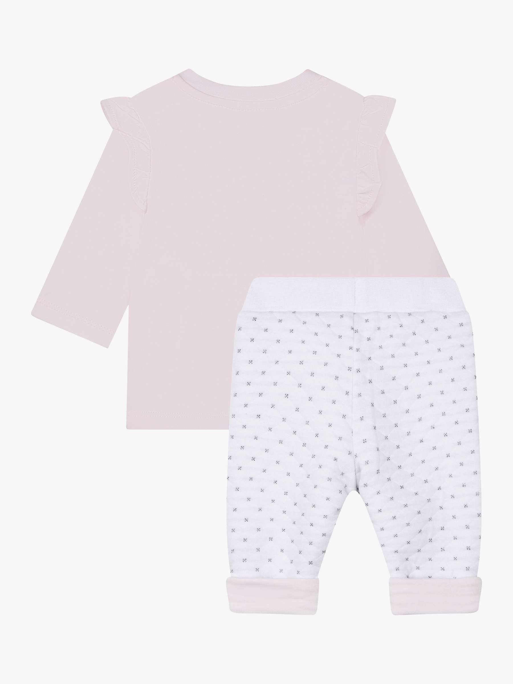 Buy HUGO BOSS Baby Bunny Ballerina Top And Trousers Set, Light Pink Online at johnlewis.com