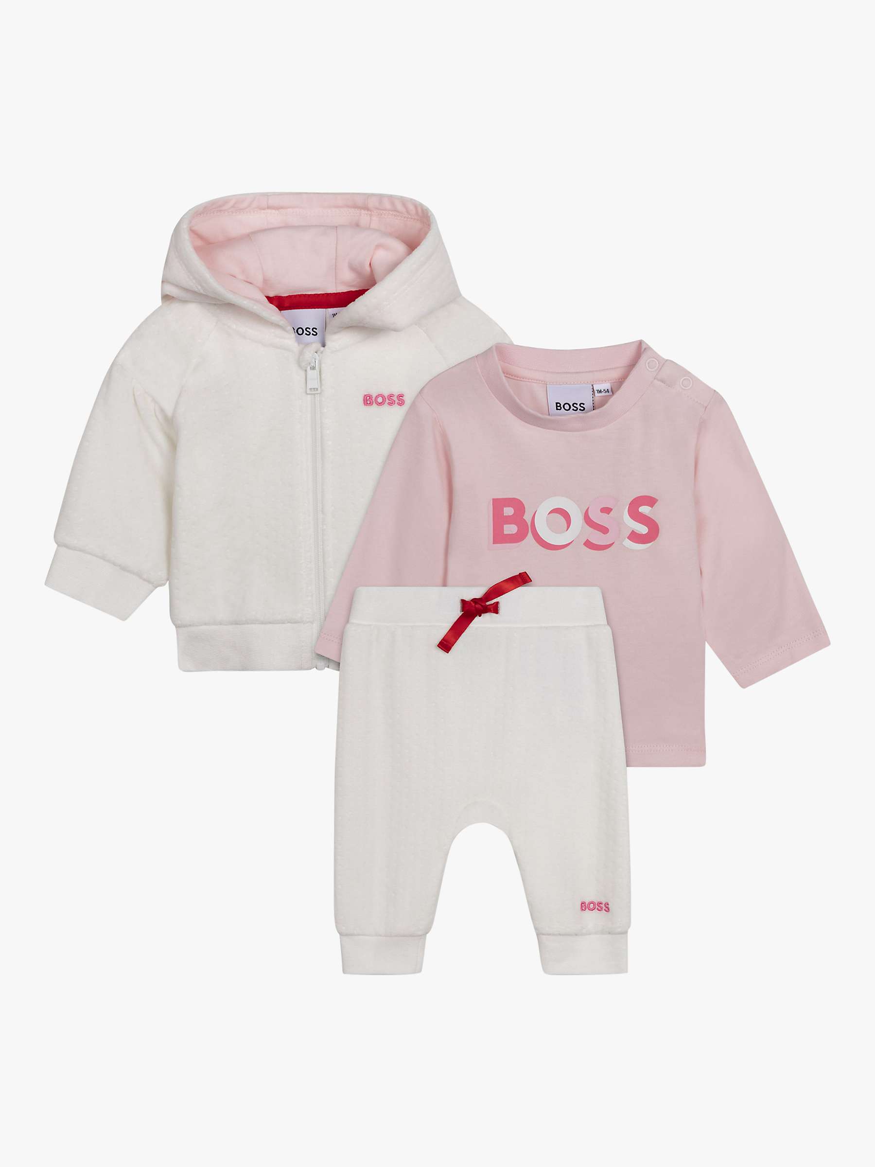 Buy HUGO BOSS Kids' Hoodie, Joggers And T-Shirt Set Online at johnlewis.com