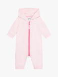 HUGO BOSS Baby Hooded Zip Front Bodysuit, Light Pink