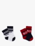 HUGO BOSS Baby Logo Socks, Pack of 2, Multi