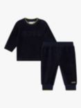 HUGO BOSS Baby Velvet Pyjamas, Navy