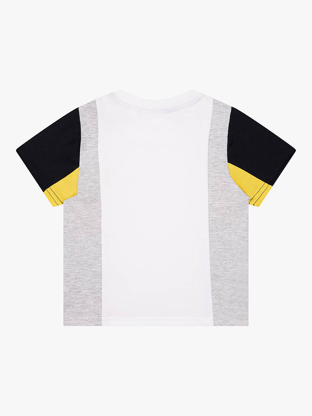 HUGO BOSS Baby Colour Block Logo T-Shirt, White/Multi