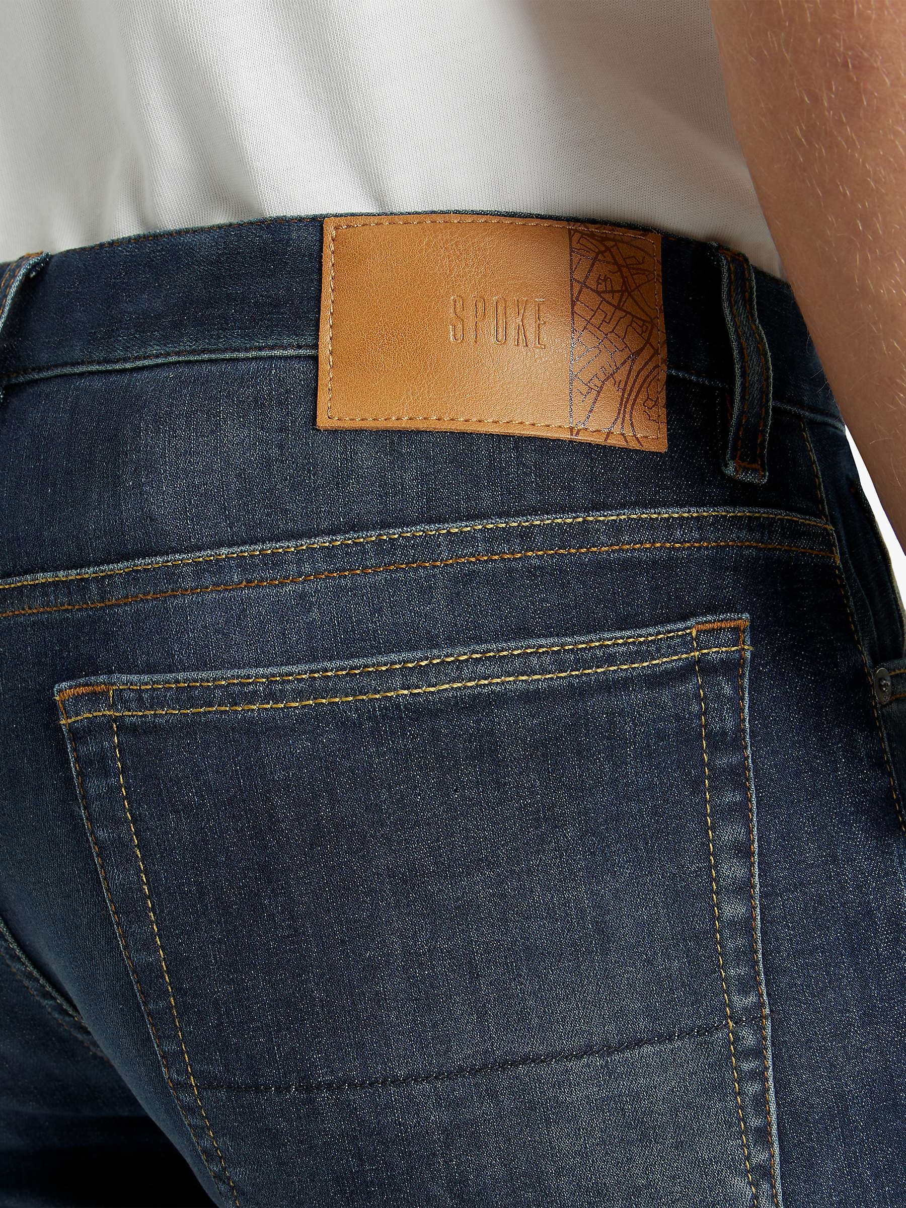 Buy SPOKE 10oz Travel Denim Slim Thigh Jeans Online at johnlewis.com