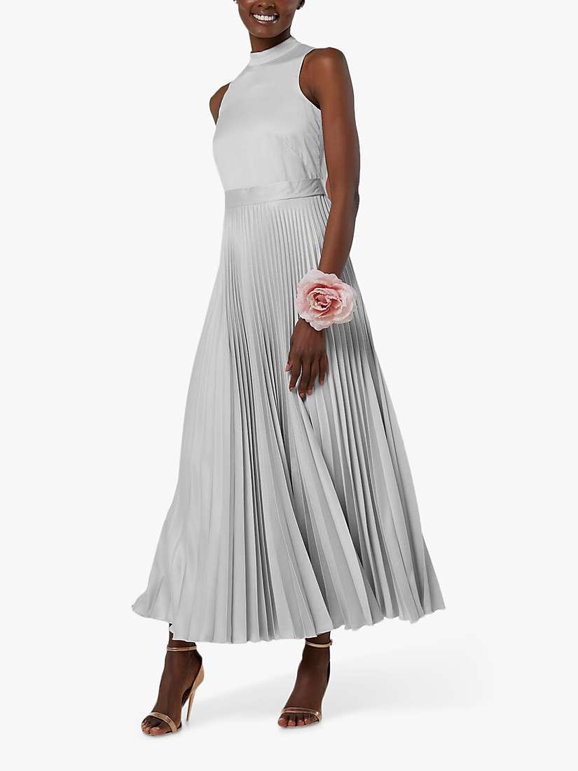 Buy Closet London Bridesmaid Satin Pleated Maxi Dress Online at johnlewis.com