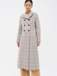 See By Chloé Longline Check Coat, Milk