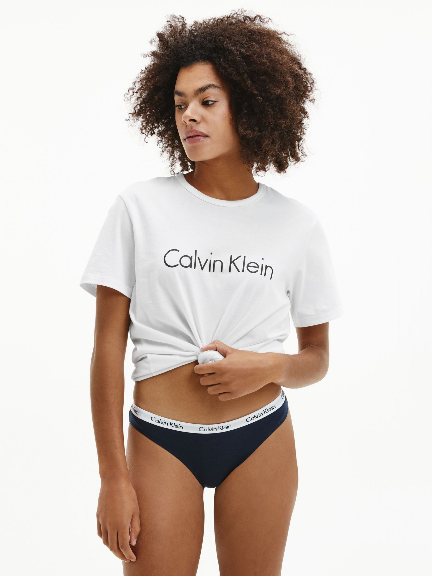 Calvin Klein Carousel Bikini Knickers, Shoreline at John Lewis & Partners