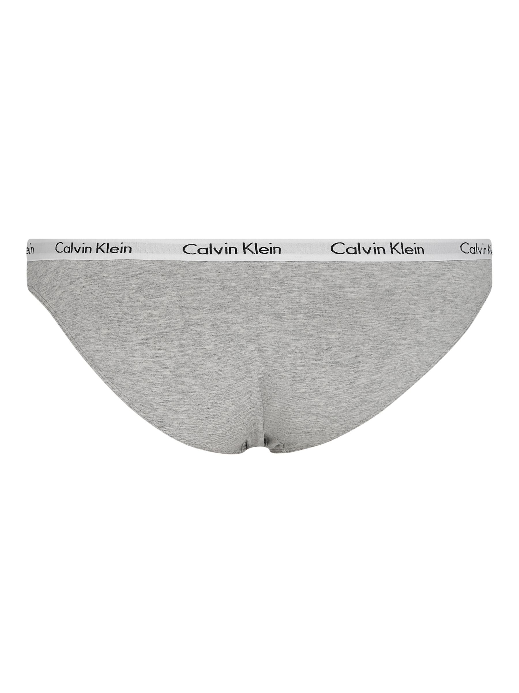 Calvin Klein Carousel Bikini Knickers, Grey Heather at John Lewis ...