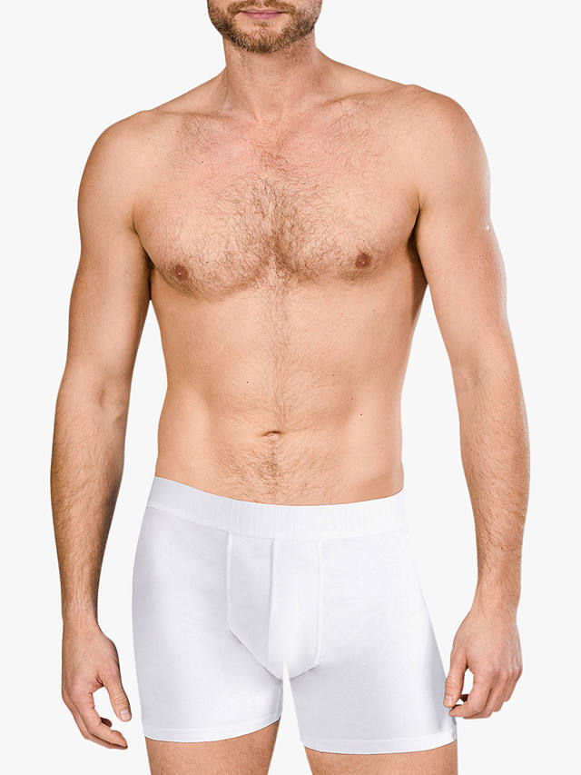 JustWears Active Boxers, Pack of 3, All White