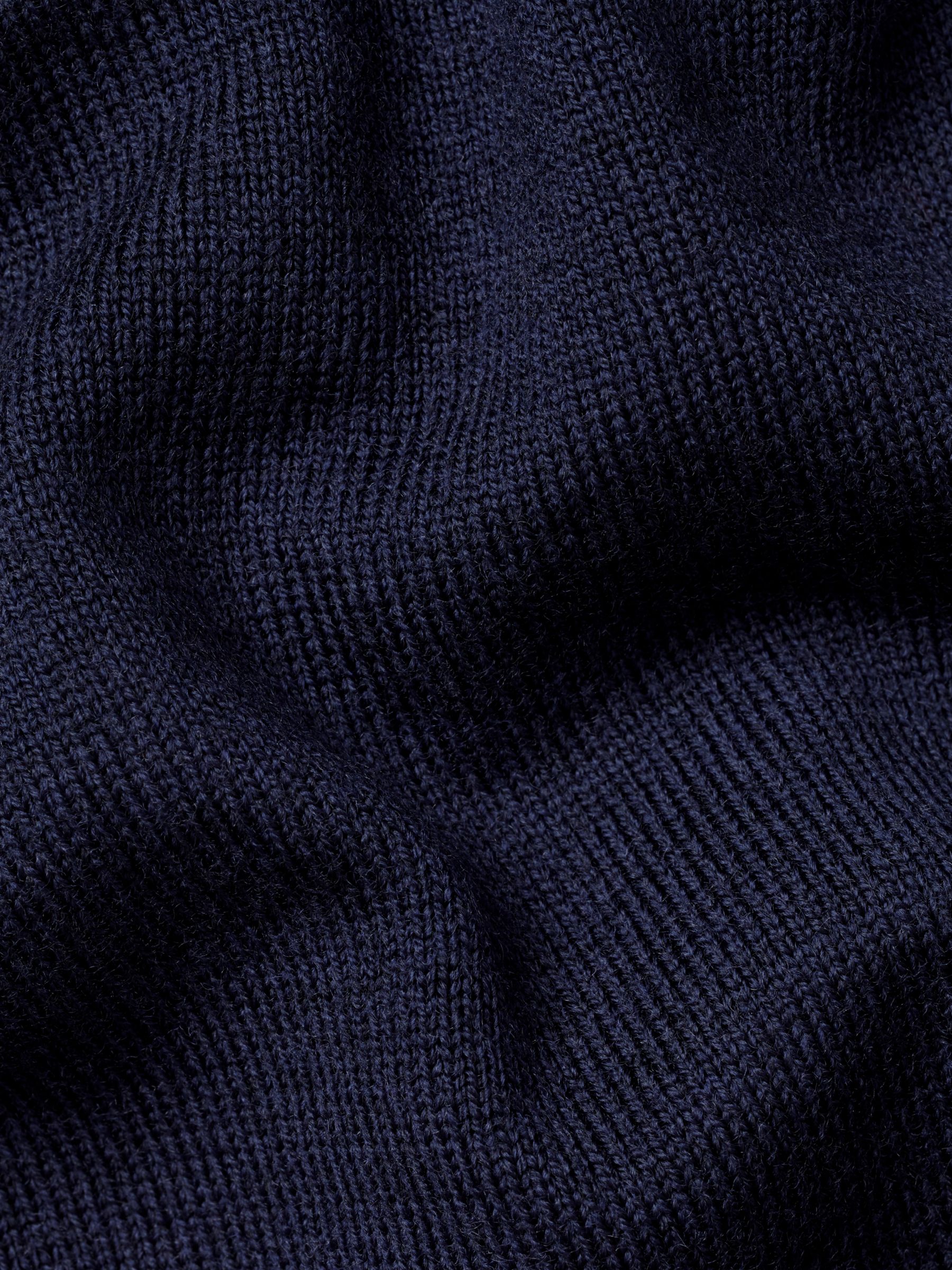 Buy Charles Tyrwhitt Merino Wool Zip Sleeveless Cardigan, Navy Online at johnlewis.com