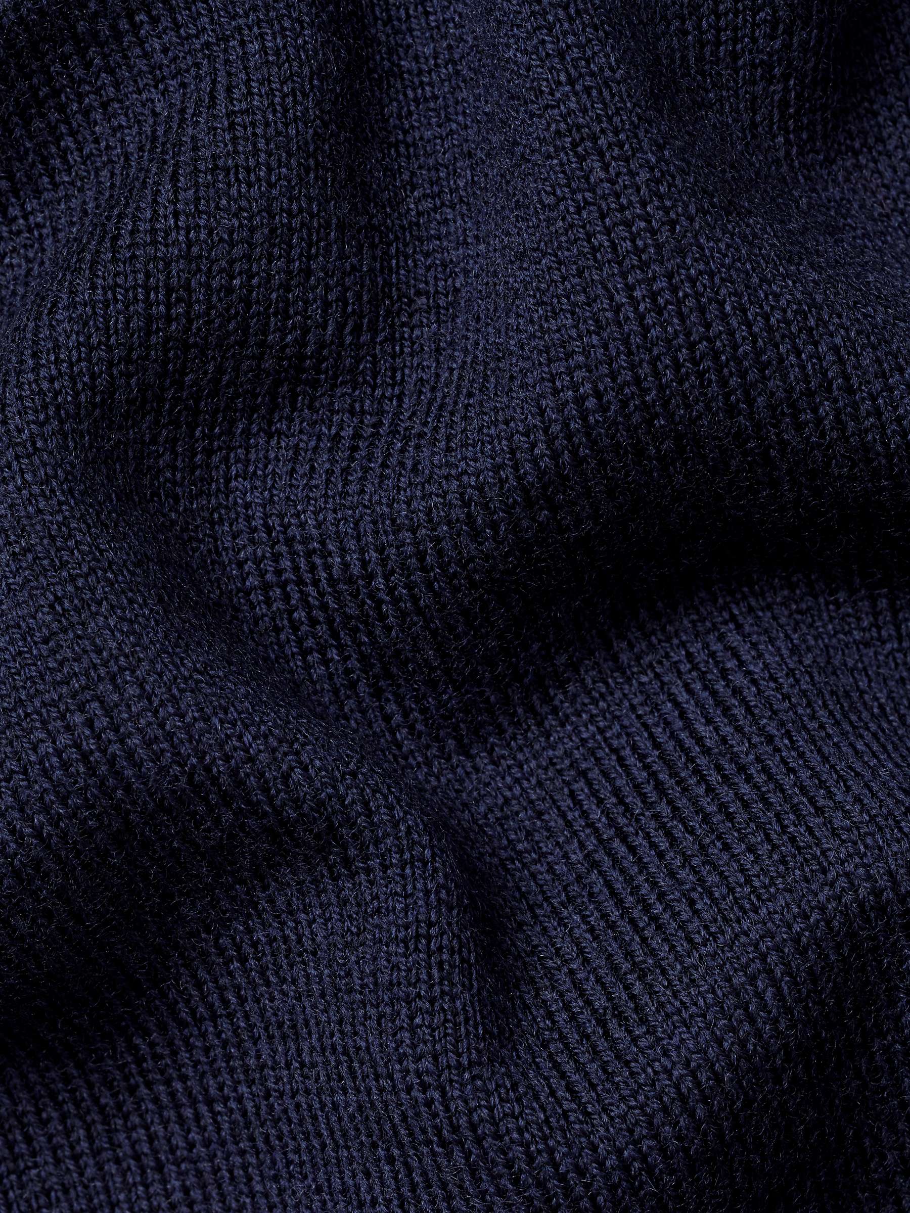 Buy Charles Tyrwhitt Merino Wool Zip Sleeveless Cardigan, Navy Online at johnlewis.com