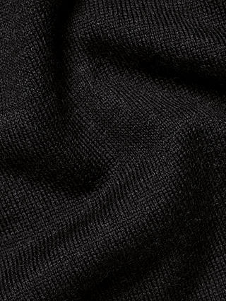 Charles Tyrwhitt Merino Wool V-Neck Jumper, Dark Charcoal