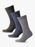 Charles Tyrwhitt Cotton Rich Socks, Pack of 3, Multi