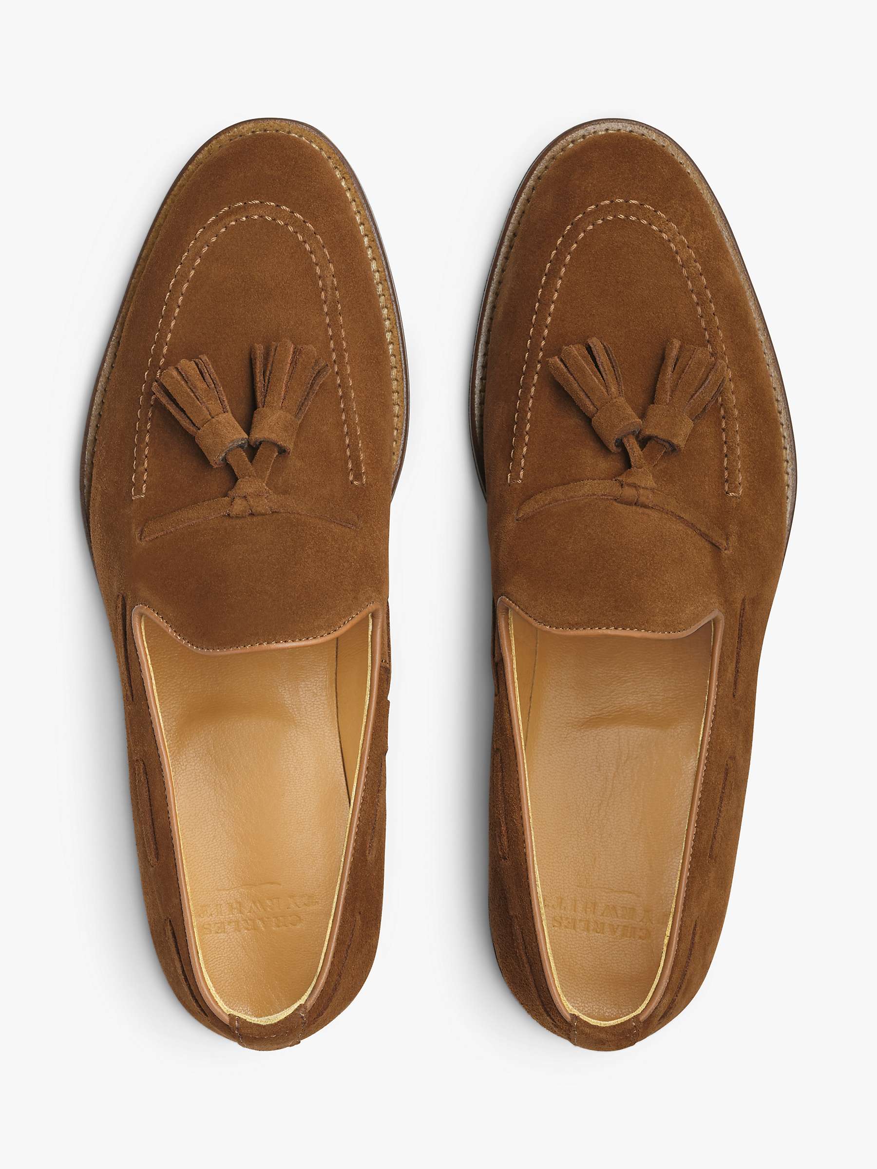 Buy Charles Tyrwhitt Tassel Loafers, Chestnut Brown Online at johnlewis.com