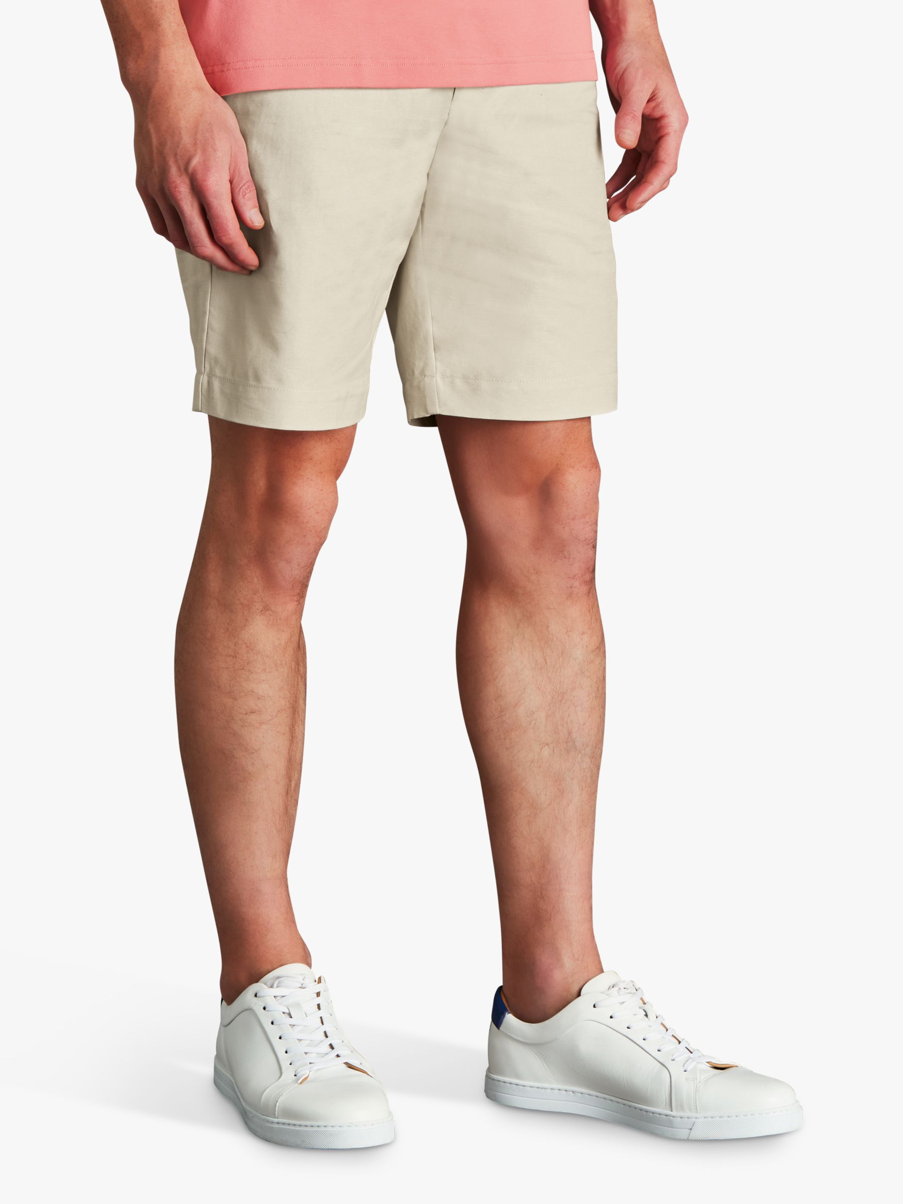 Charles Tyrwhitt Slim Linen Cotton Blend Chino Shorts