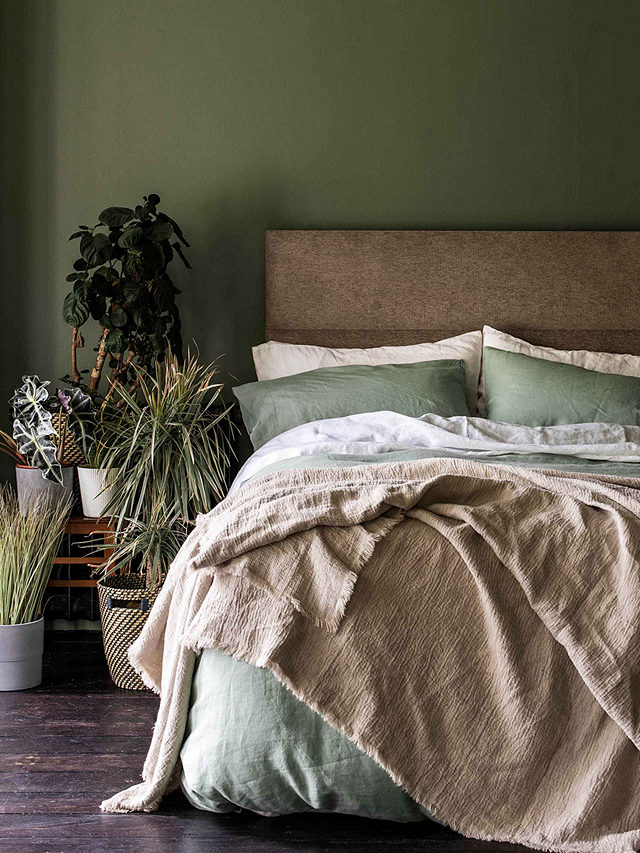 Piglet in Bed Linen Bedding, Sage Green, Single duvet cover