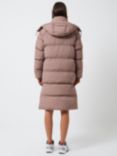 French Connection Coralie Long Hooded Coat, Antler