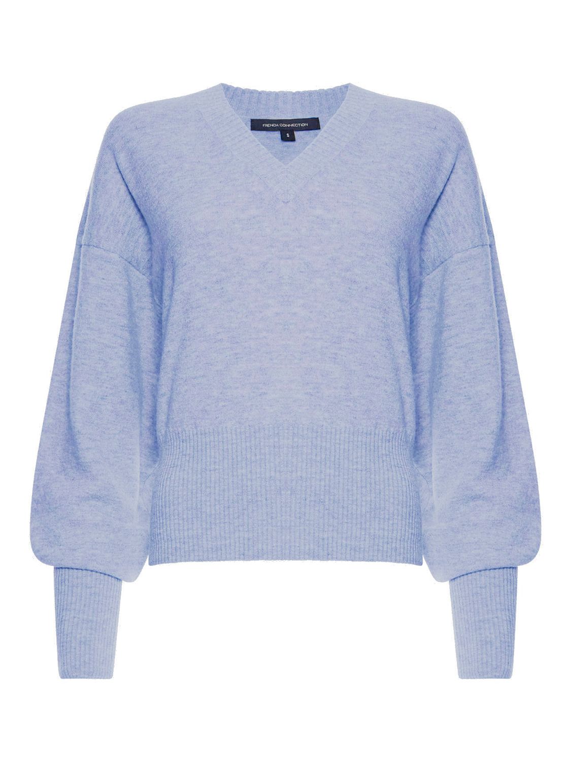 French Connection Libby Vhari Jumper, Paradise Blue at John Lewis ...