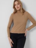 French Connection Tam Ribbed Jersey Top