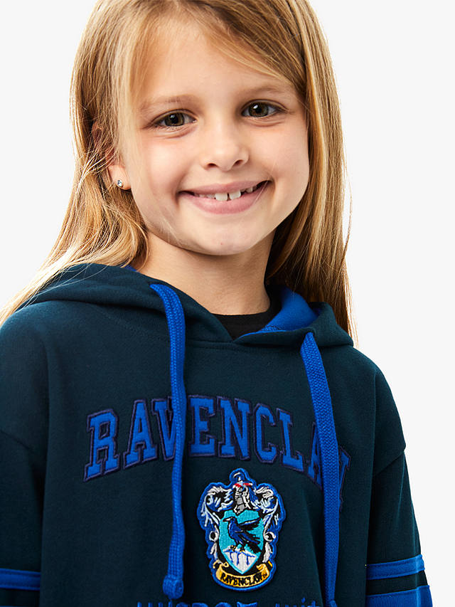 Fabric Flavours Kids' Harry Potter Ravenclaw Hoodie, Navy