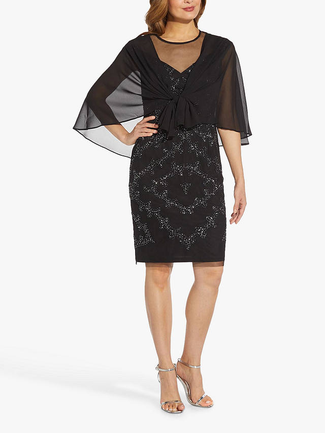 Adrianna Papell Chiffon Cover Up, Black