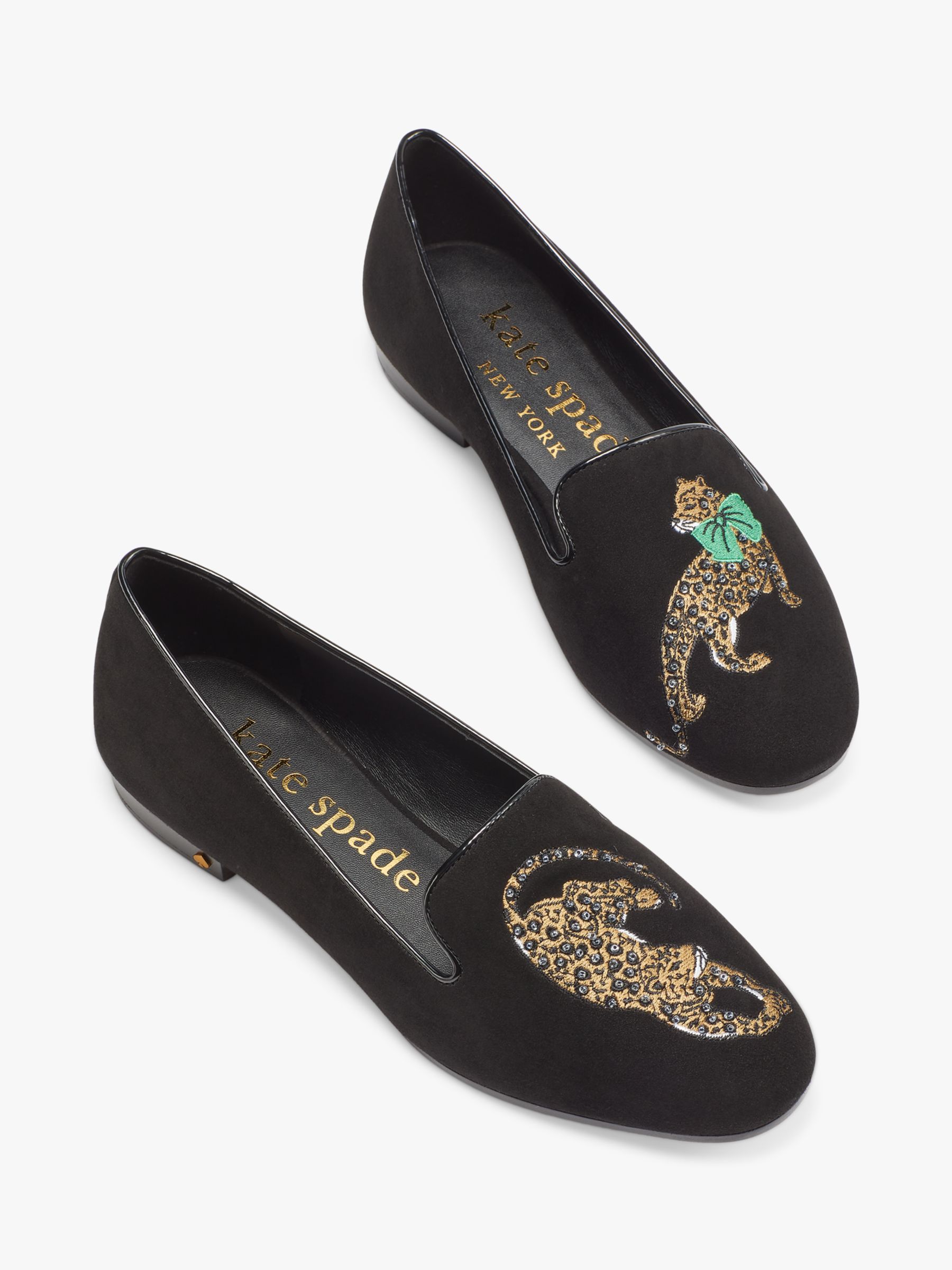 kate spade new york Lounge Suede Loafers, Black