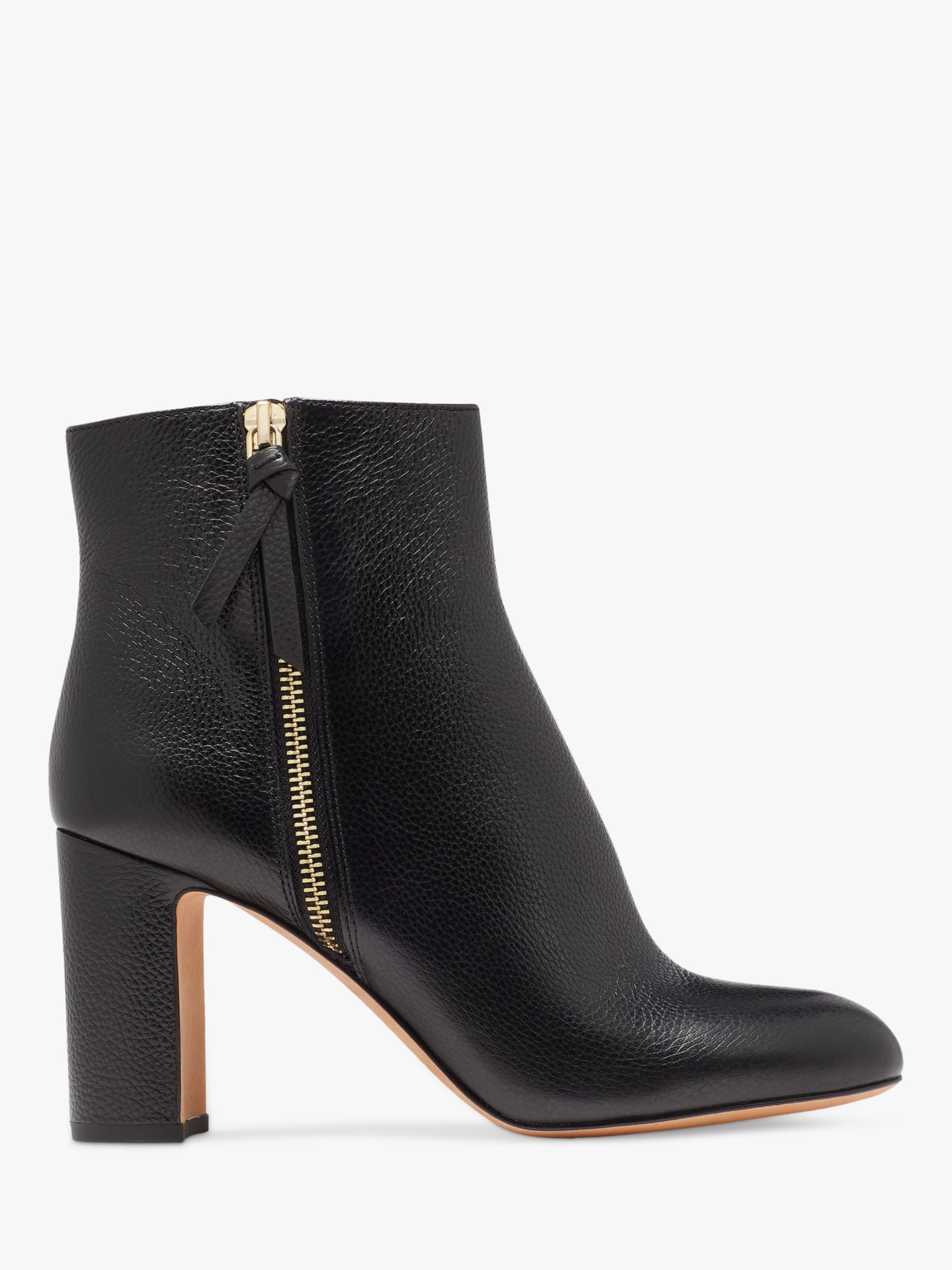 kate spade new york Knott Detail Leather Ankle Boots, Black