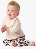 Angel & Rocket Baby Quinn Ruffle Top & Leggings Set, Cream