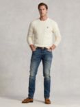 Polo Ralph Lauren Wool Cashmere Blend Cable Knit Jumper, Andover Cream