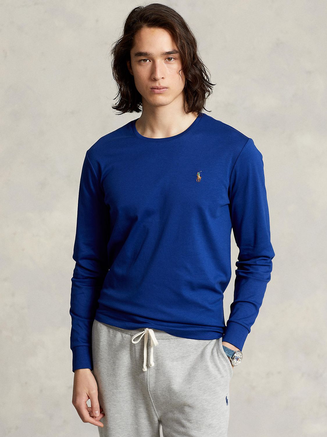 Polo Ralph Lauren Long Sleeve T-Shirt, Harrison Blue