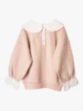 Angel & Rocket Kids' Willow Collar Sweater, Blush