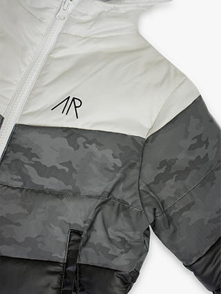 Angel & Rocket Kids' Hunter Colour Block Quilted Jacket, White