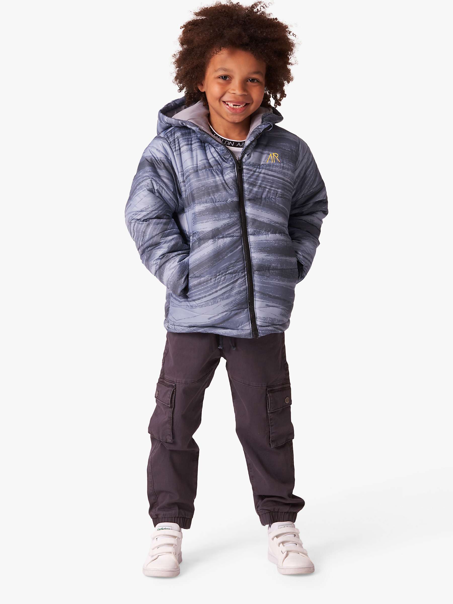 Buy Angel & Rocket Kids' Monti Brushstroke Jacket, Blue Online at johnlewis.com