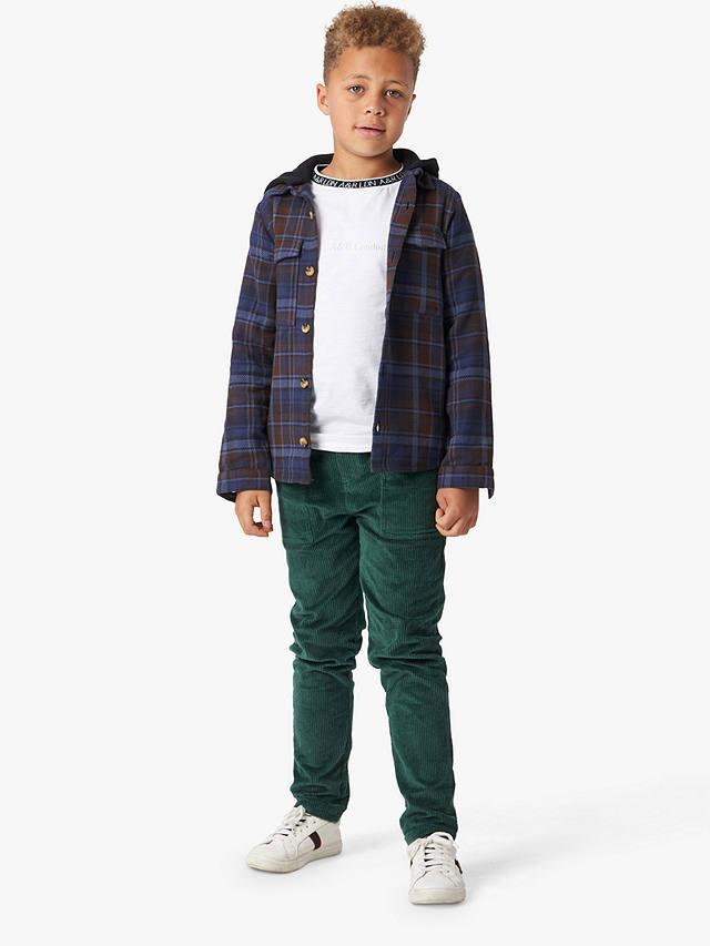 Angel & Rocket Kids' Julian Oversized Corduroy Trousers, Green
