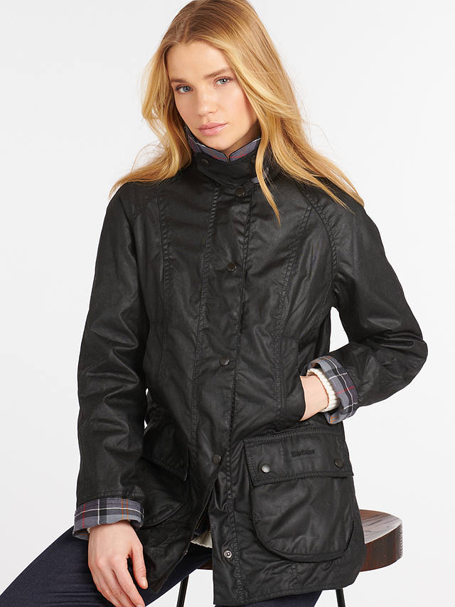 Barbour Bedale Plain Wax Jacket, Black