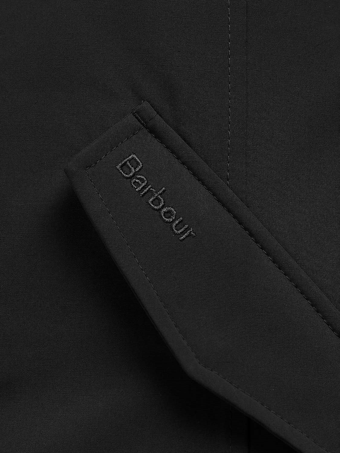 Buy Barbour Maya Faux Fur Hood Jacket, Black Online at johnlewis.com