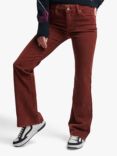 Superdry Mid Rise Slim Cord Flare Trousers