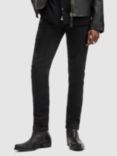 AllSaints Rex Slim Jeans, Jet Black