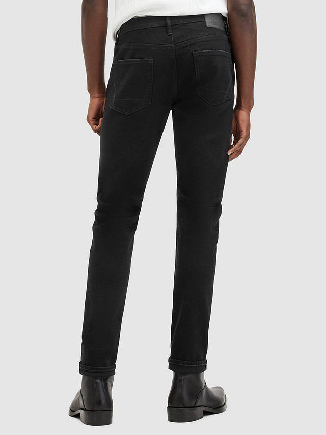 AllSaints Rex Slim Jeans, Jet Black