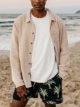 Chelsea Peers Textured Beach Long Sleeve Shirt, Beige