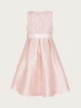 Monsoon Kids' Anika High Low Bridesmaid Dress, Pink