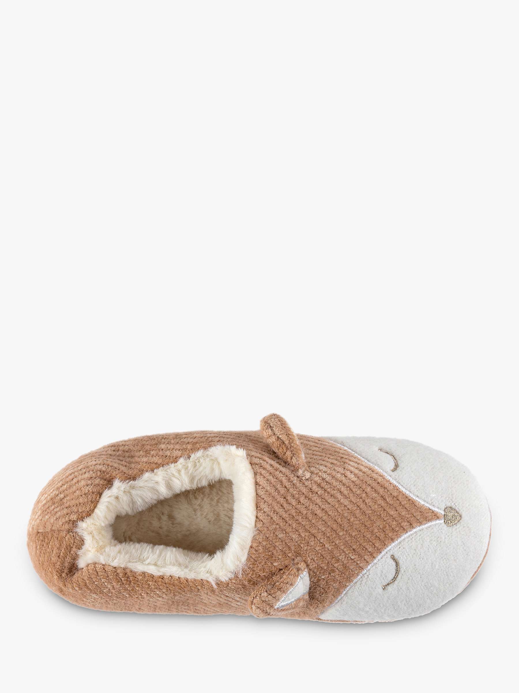Buy totes Fox Novelty Slippers, Brown Online at johnlewis.com