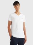 Tommy Hilfiger Core Stretch Slim Fit V-Neck T-Shirt, White