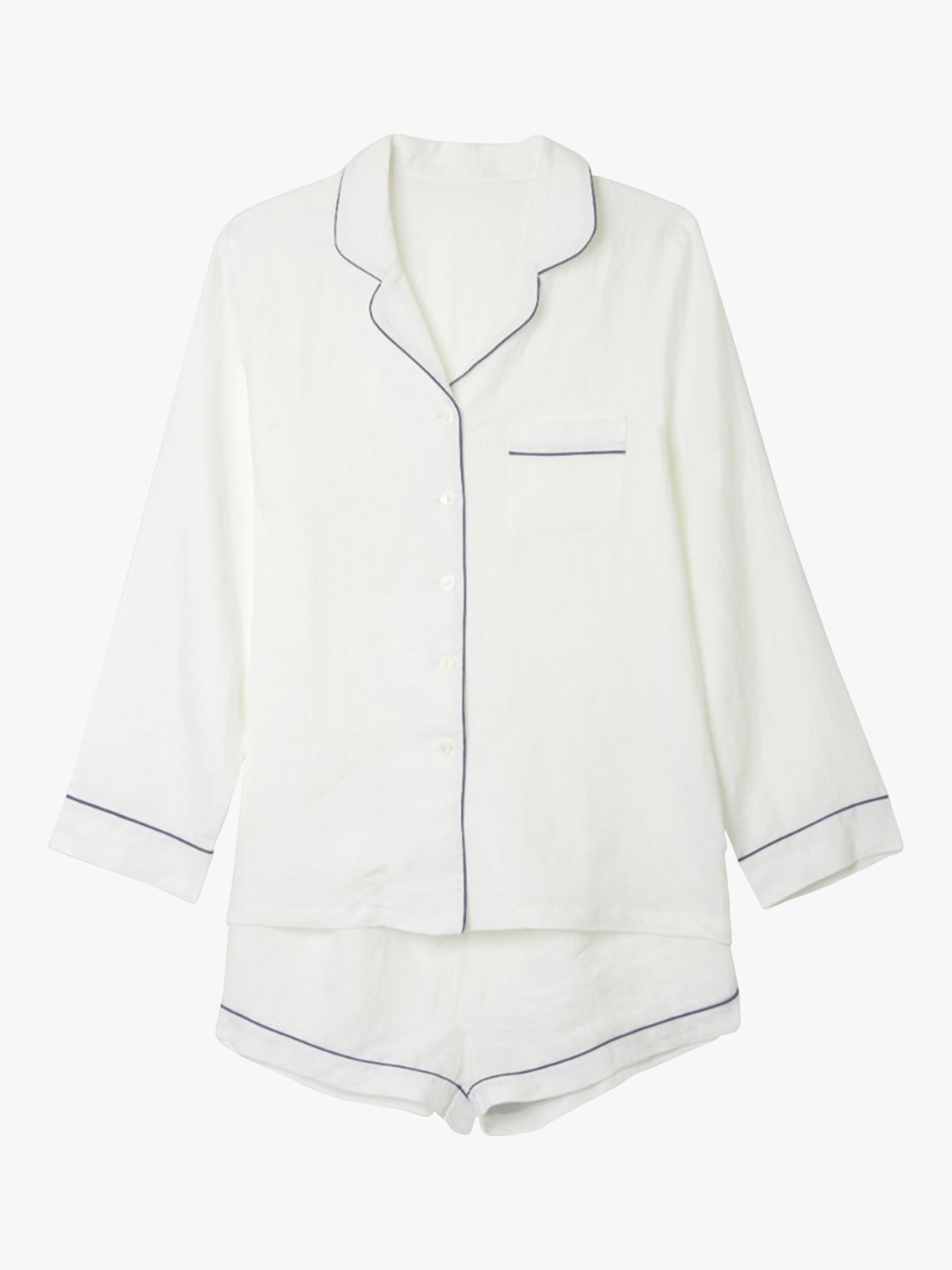 Piglet in Bed Linen Shortie Pyjama Set, White at John Lewis & Partners
