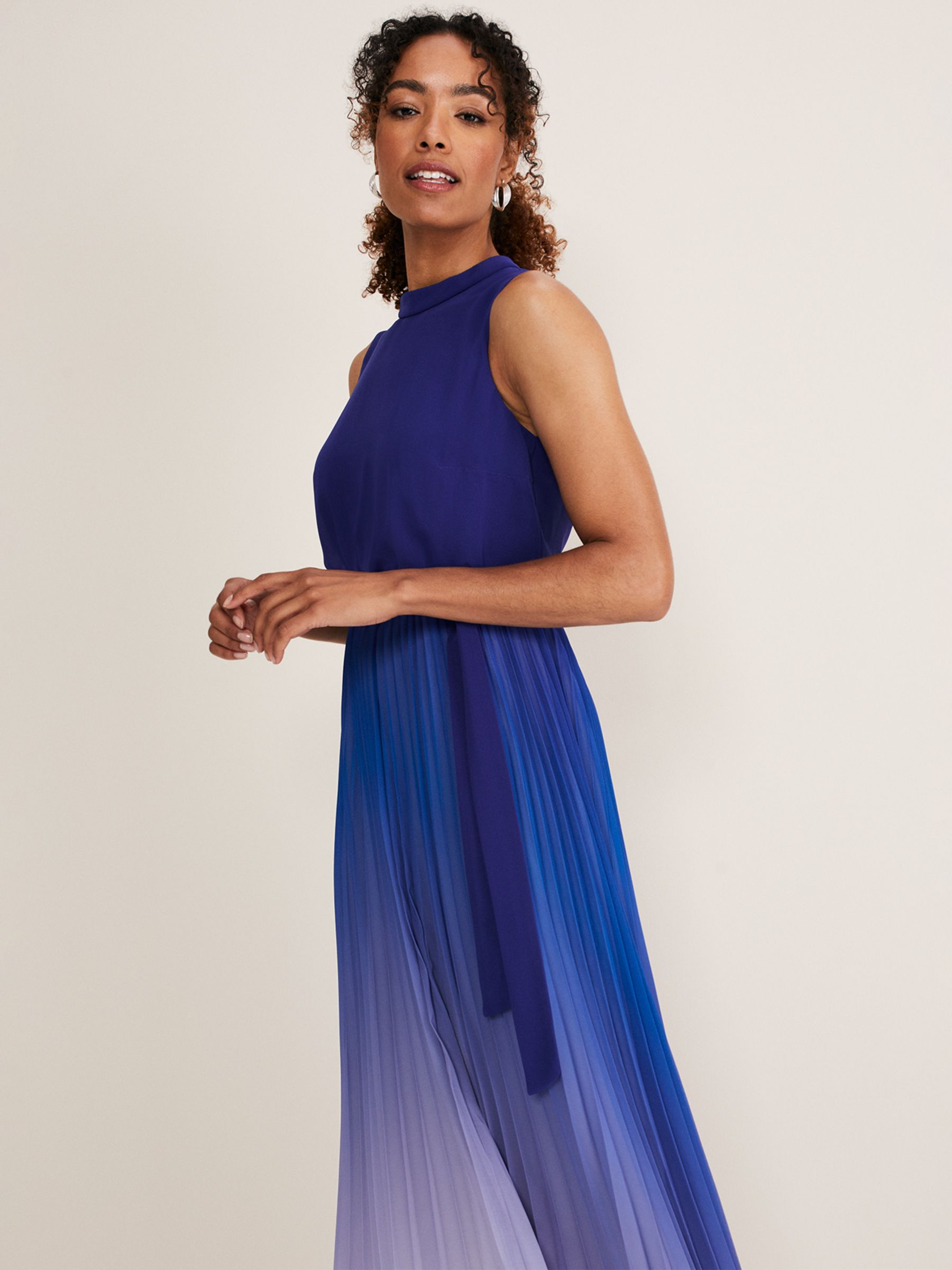 Phase Eight Piper Ombre Maxi Dress, Blue at John Lewis & Partners