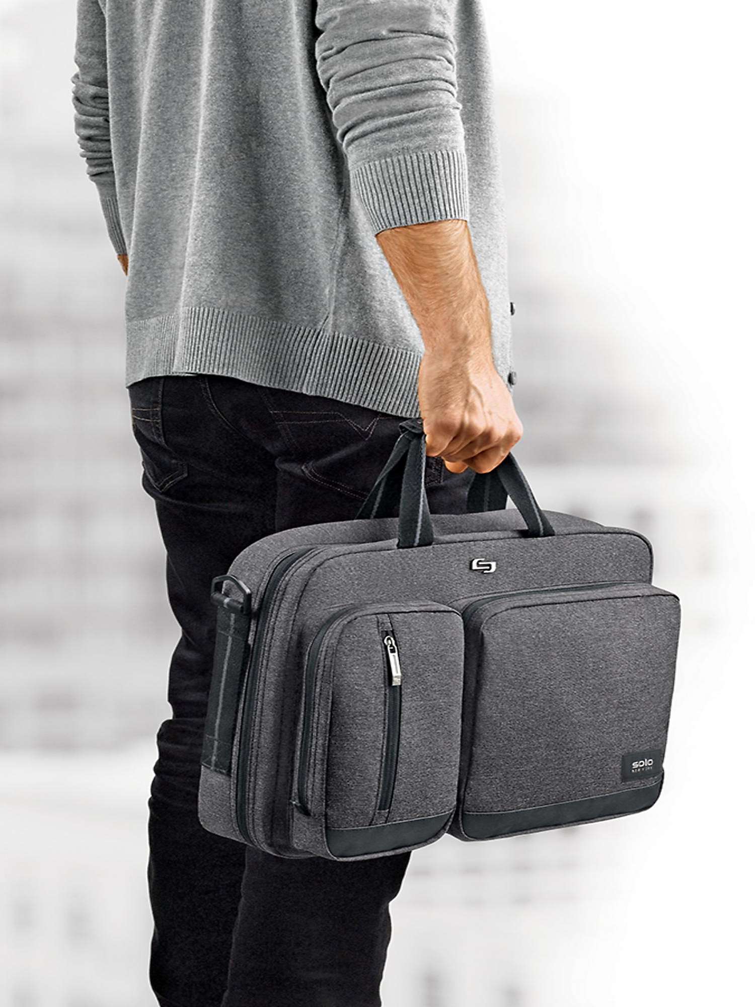 Buy Solo NY Duane Convertible Briefcase Backpack Online at johnlewis.com
